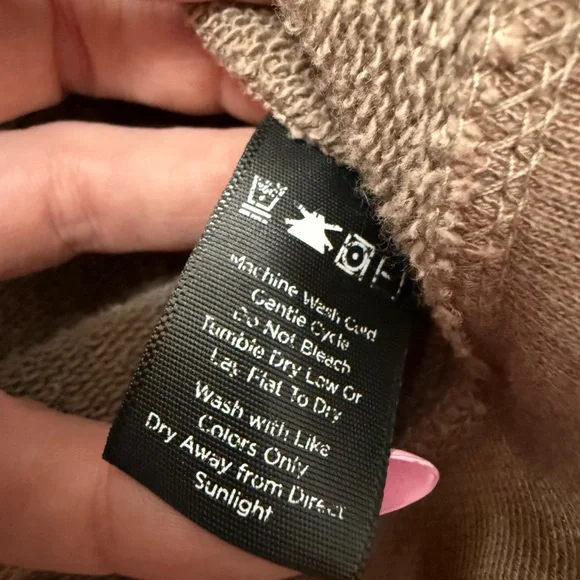 Álala - Edgy Distressed Brown Long Sleeve Cypher Sweatshirt- size Medium - Picture 8 of 14